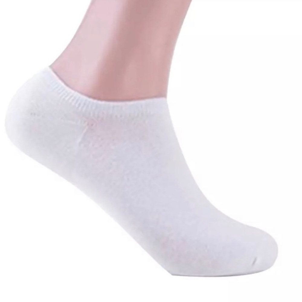 3 pairs | HOST PICK|Men White Cotton Ankle Boat Socks